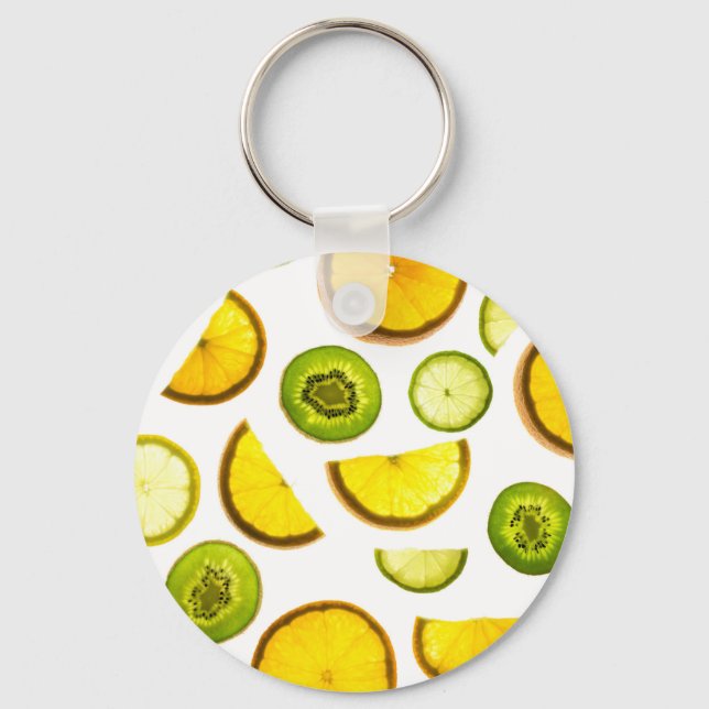 Fresh Citrus Fruits Keychain (Front)