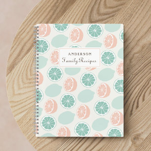 Fresh Citrus Fruits Summer Family Recipes Notebook
