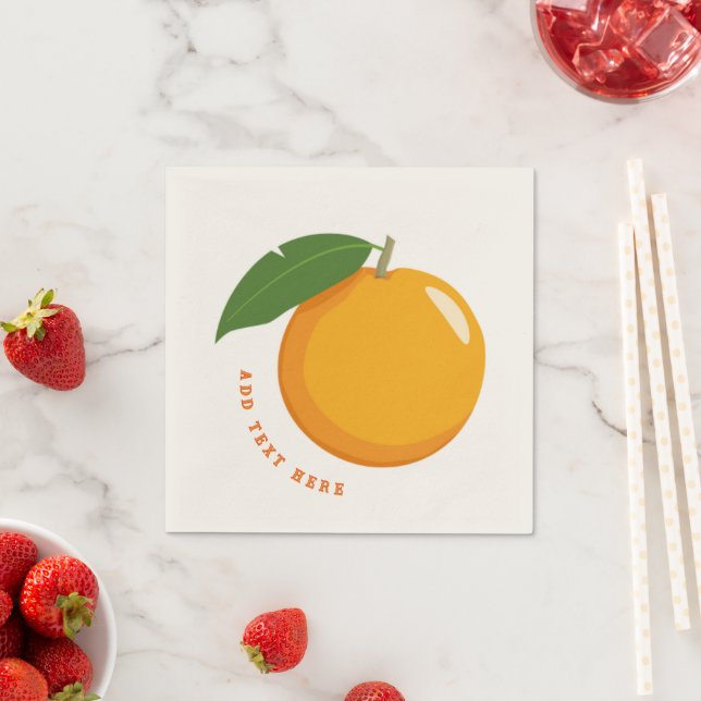 Fresh Citrus Inspired Table Tissues Ecru Cocktail  Napkins (Insitu)