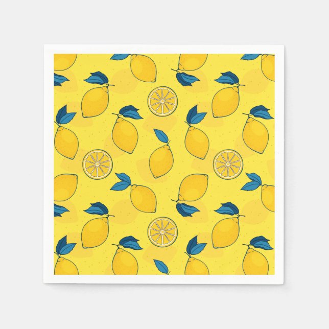 Fresh Citrus Lemon  Napkins (Front)