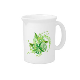 Fresh Citrus-Lime Design Beverage Pitcher