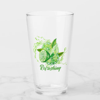 Fresh Citrus-Lime Design Glass