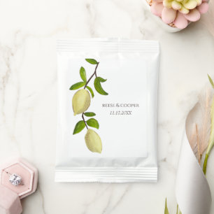 Fresh Citrus Painted Lemons Modern Mediterranean Lemonade Drink Mix