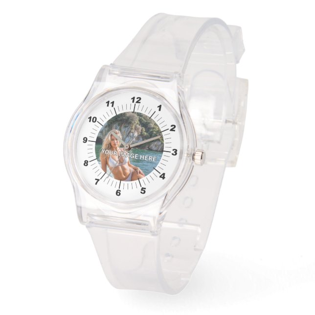 FRESH! 💧 Clear Silicone Strap Watch (Angle)