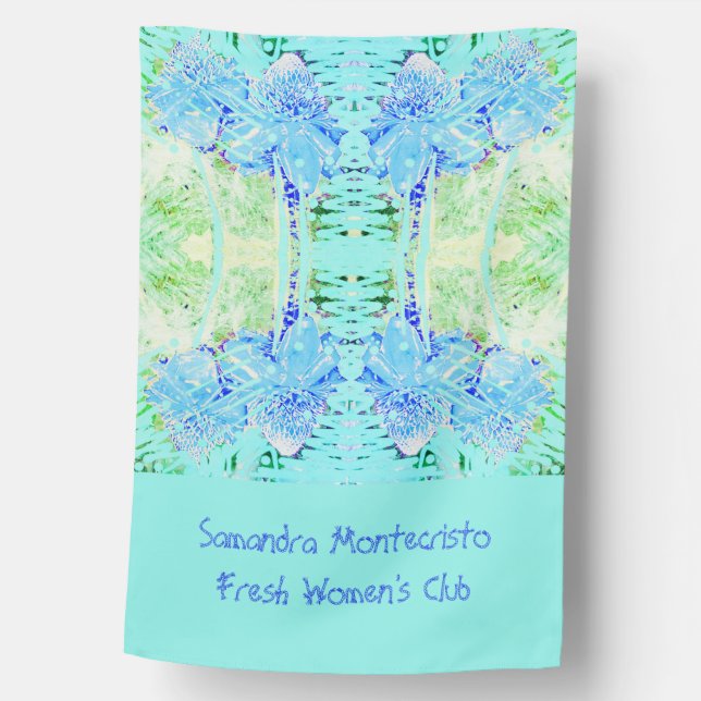 Fresh Club Weatherproof Personalized House Flag (Front)