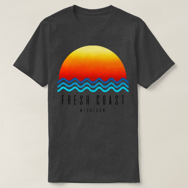 Fresh Coast Sunset  T-Shirt (Design Front)
