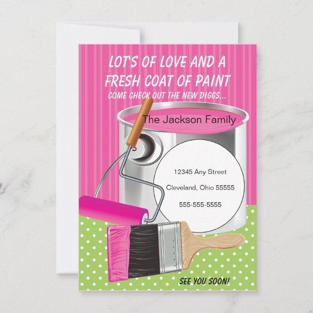 Fresh Coat Of Paint Moving Announcement (Front)