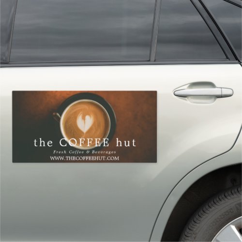 Fresh Coffee Barista Caf Coffeehouse Car Magnet