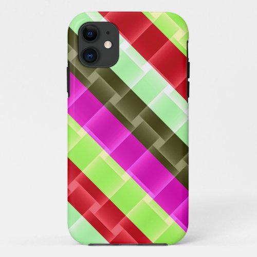 Fresh color stripes modern design 2 iPhone 11 case