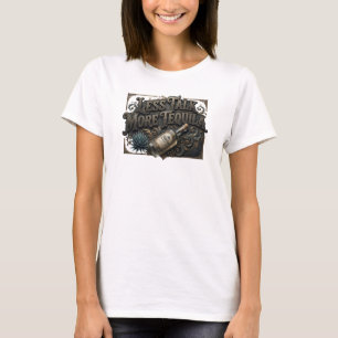 Fresh Colorful LESS TALK MORE TEQUILA Quote Shirt