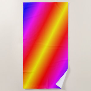 Fresh Colors Beach Towel Neon Colorful Color