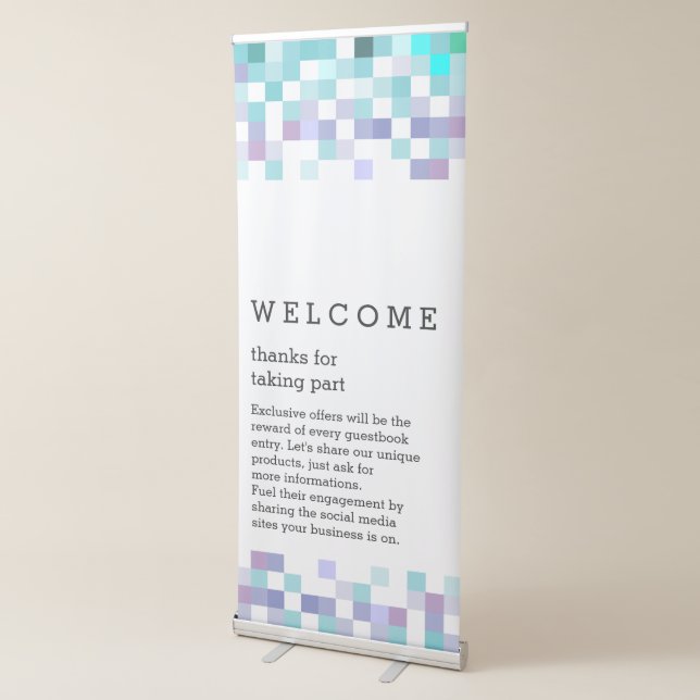 Fresh Cool Colors Pattern Storefront Banner (3/4)
