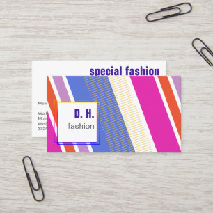Fresh Cool Fashion colors Business Card