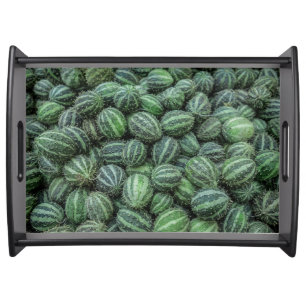 Fresh Cucamelon Green Striped Mexican Fruit Photo Serving Tray