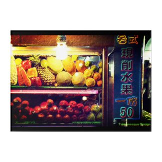 Fresh cut fruits ”現削水果” acrylic print