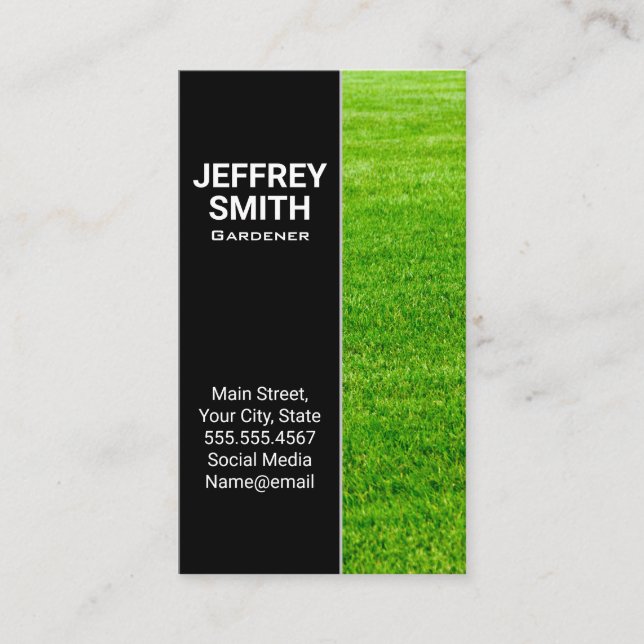 Fresh Cut Lawn | Grass Business Card (Front)