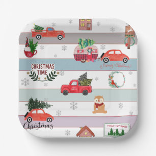 Fresh Cut pines Paper Plates