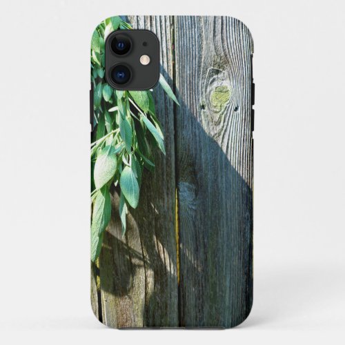 Fresh_cut Sage Barn_wood iPhone 11 Case