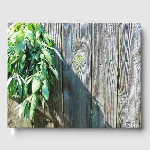 Fresh-cut Sage Barn-wood Guest Book