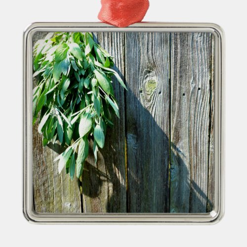 Fresh_cut Sage Barn_wood Metal Ornament