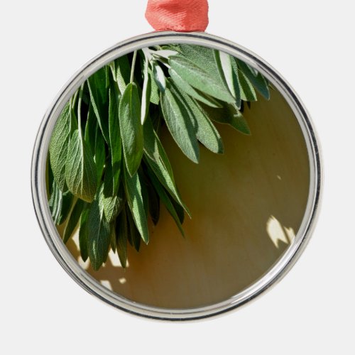 Fresh_cut Sage Metal Ornament