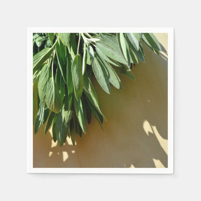 Fresh-cut Sage Napkins (Front)