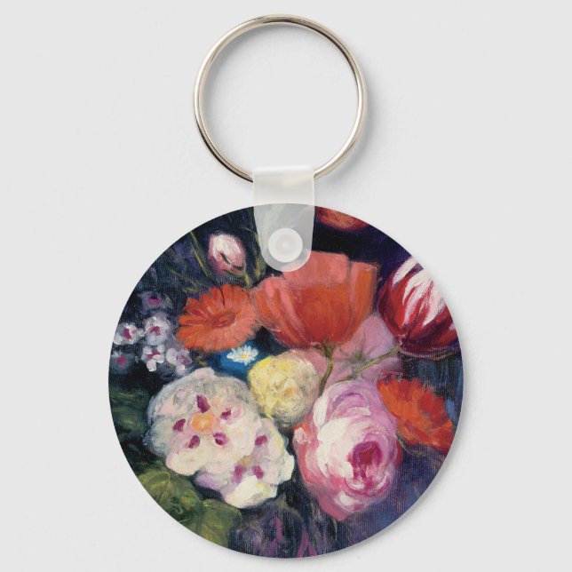 Fresh Cut Spring Flower Keychain (Front)