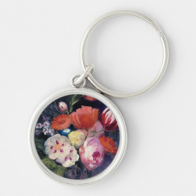 Fresh Cut Spring Flower Keychain (Front)