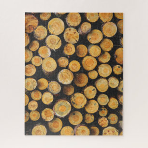 Fresh Cut Stack of Tree Logs Jigsaw Puzzle