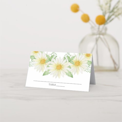 Fresh Daisy Bridal Shower Place Card