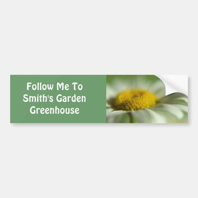 Fresh Daisy Bumper Sticker (Front)