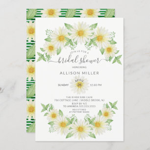 Fresh Daisy Floral Bridal Shower Invitation