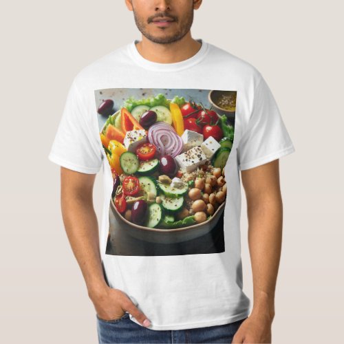 Fresh delicious Mediterranean Salad T_Shirt