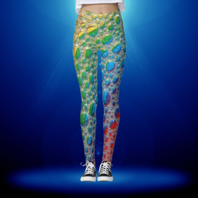 "Fresh Dew Drops Leggings" Leggings (Creator Uploaded)