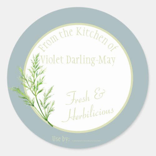Fresh Dill Herb _ Homemade Baking Gift Food Label
