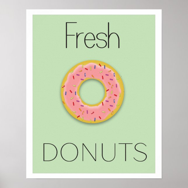Fresh Donuts Poster (Front)