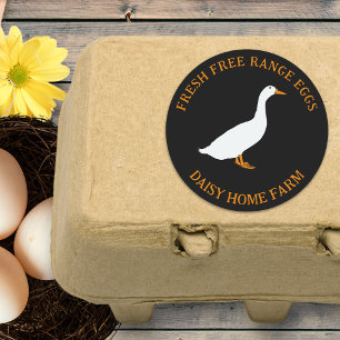 Fresh Duck Eggs Business Classic Round Sticker