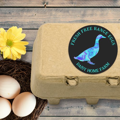 Fresh Duck Eggs Modern Business Classic Round Sticker