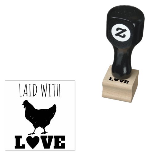 fresh egg farmer free range organic chicken coop   rubber stamp