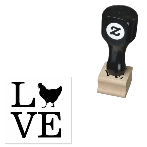 fresh egg farmer free range organic chicken coop   rubber stamp