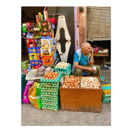 Fresh Eggs at the Medina Market _ Marrakech Photo Print
