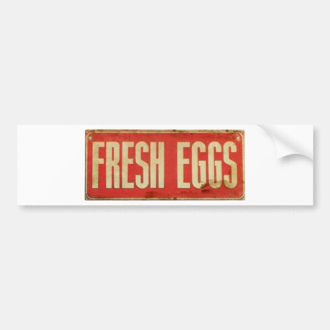 Fresh Eggs Bumper Sticker (Front)