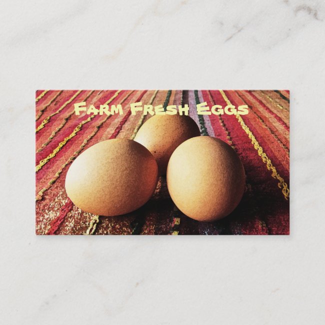 Fresh Eggs Business Card