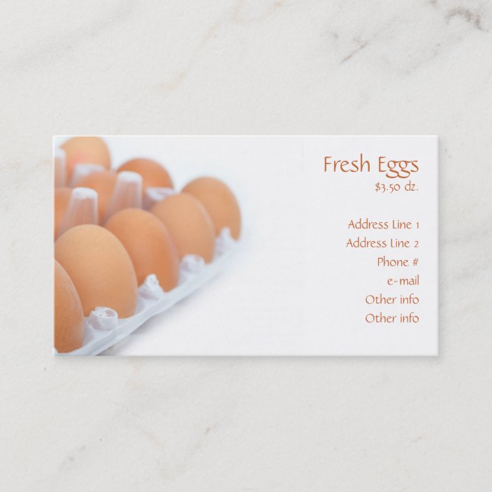 Fresh Eggs Business Cards