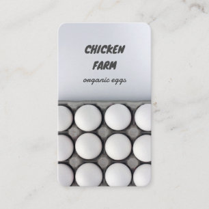 Fresh Eggs Chicken Farm Business Card