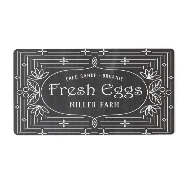 Fresh Eggs Decorative ⎢Egg Carton Label (Front)