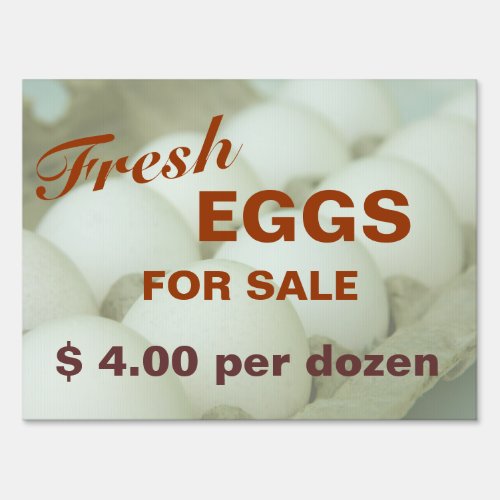 Fresh Eggs for Sale Farm Sign