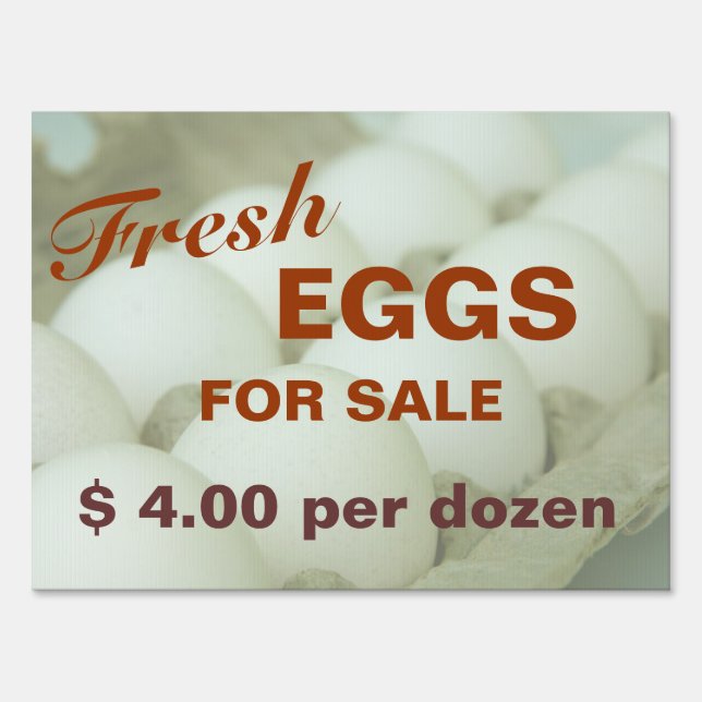 Fresh Eggs for Sale Farm Sign (Front)