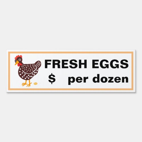 FRESH EGGS for sale Sign