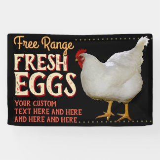 FRESH EGGS free range chickens organic Banner